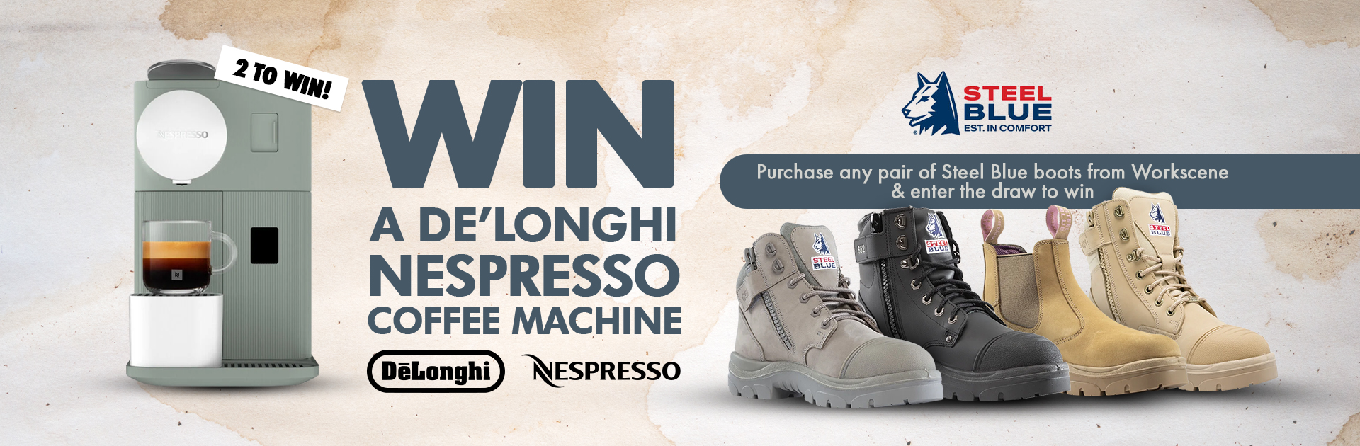 Win a De'Longhi Nespresso Coffee Machine!