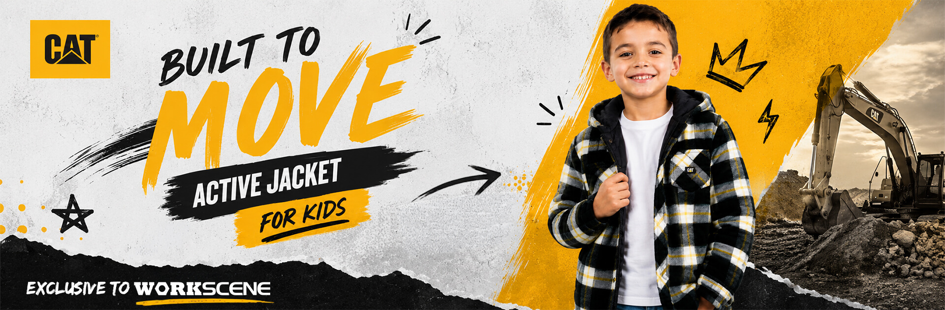NEW - CAT Kids Active Jacket