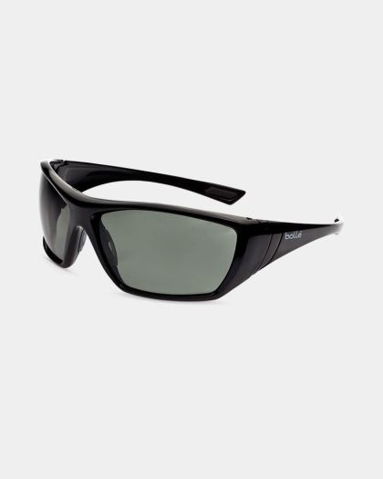 Bolle HUSTLER Polarised Safety Spectacles - Green/Grey