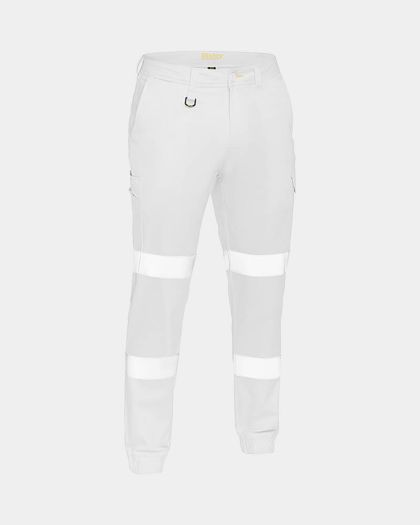 Bisley Taped Biomotion Stretch Cotton Drill Cargo Cuffed Pant