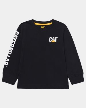 CAT Kids Trademark Banner Long Sleeve Tee