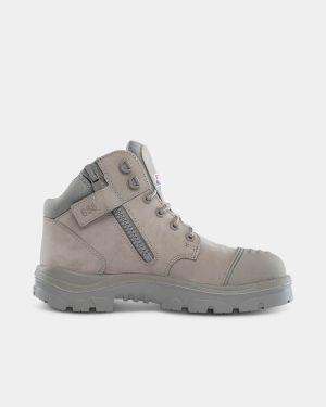 Steel Blue Parkes Scuff Zip Sided Safety Boot - Granite