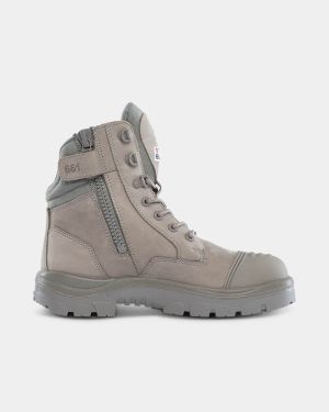 Steel Blue Southern Cross Zip Sided Safety Boot - Granite