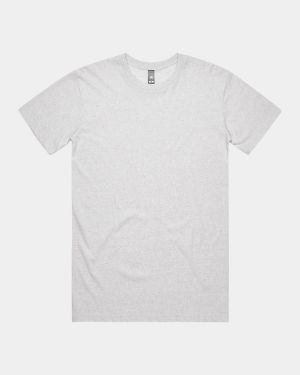 AS Colour 5001M Staple Marle Tee - White Marle