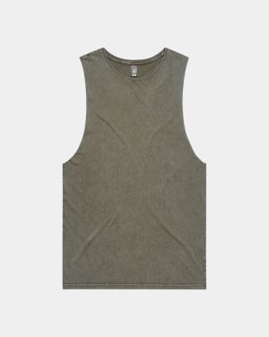 AS Colour 5039 Stone Wash Barnard Tank - Moss Stone