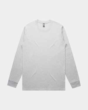 AS Colour Classic Long Sleeve Tee - White Marle