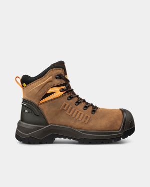 Puma Sierra Nevada Waterproof Zip Sided Safety Boot Brown