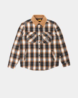 PADU Sherpa Collar Flannel Jacket