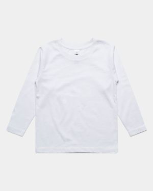 AS Colour Kids 3007 Long Sleeve Tee - White