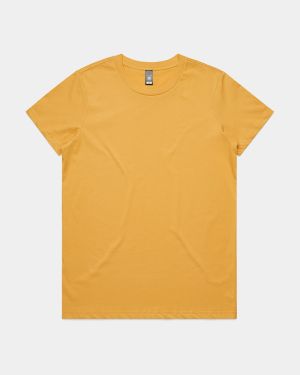AS Colour 4001 Women's Maple Tee - Mustard