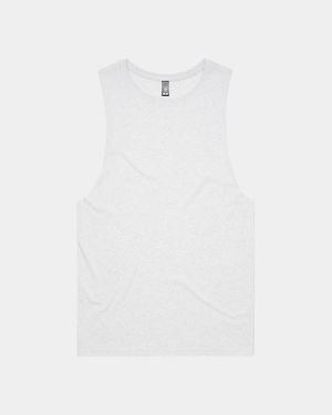 AS Colour 5025 Barnard Tank Tee - White Marle