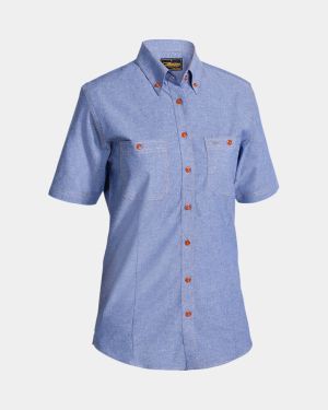 Bisley Women's Short Sleeve Chambray Shirt