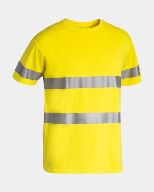 Bisley 3M Taped Hi Vis Cotton T-Shirt - Yellow
