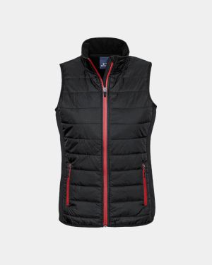 Biz Collection Women's Stealth Tech Vest - Black/Red