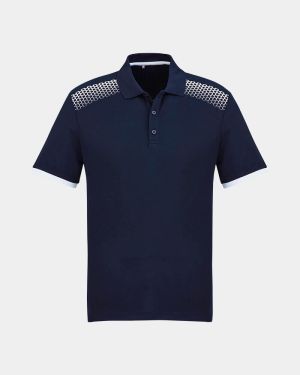 Biz Collection Galaxy Polo - Navy/White