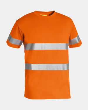 Bisley 3M Taped Hi Vis Cotton T-Shirt - Orange
