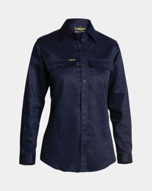 Bisley Women's Long Sleeve Drill Shirt