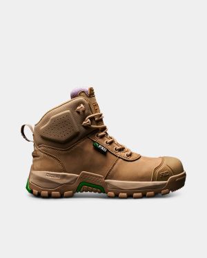FXD Women's WB-2W Zip Sided Safety Boot - Clay