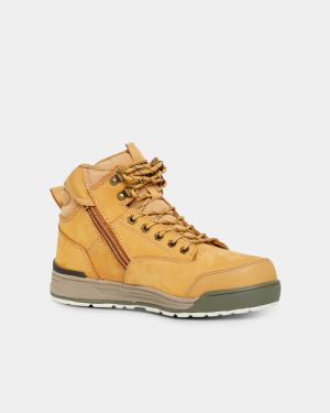 Hard Yakka 3056 Lace Zip Sided Safety Boot