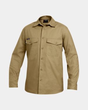 King Gee Workcool 2 Long Sleeve Shirt - Khaki