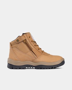 Mongrel ZipSider Safety Boot - Wheat