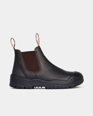 Mongrel Oil Kip Elastic Sided Safety Boot - Claret