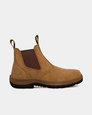 Oliver Elastic Sided Safety Boot - Beige