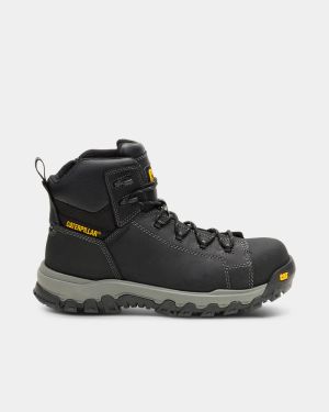 CAT Threshold Waterproof + Zip Safety Boot - Black