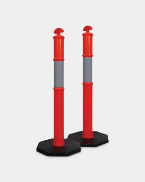 Pro Choice 8kg Orange Hi Vis Bollard and Base