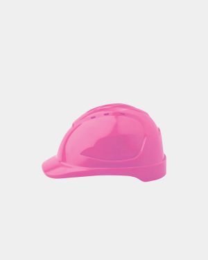 Pro Choice V9 Vented Hard Hat with Pushlock Harness - Pink