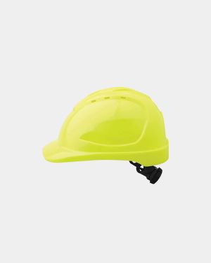 Pro Choice V9 Hard Hat with Ratchet Harness - Yellow
