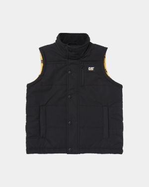 CAT Kids Puffer Vest - Black