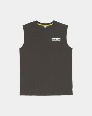 CAT Icon Block Muscle Tee - Licorice