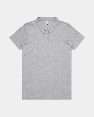 AS Colour 4402 Women's Amy Polo - Grey Marle