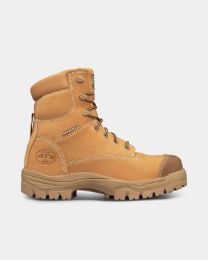 Oliver Zip Sided Safety Boot - Wheat