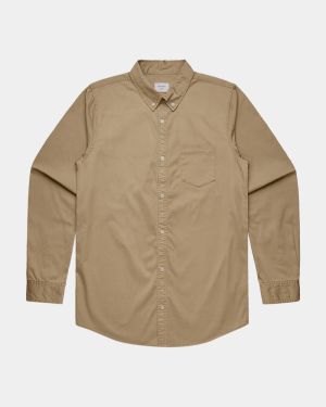 AS Colour 5414 Men’s Denim Wash Shirt - Khaki