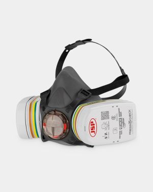 JSP Force Typhoon 8 Half Mask Respirator with ABEK1P2 Filters - Black