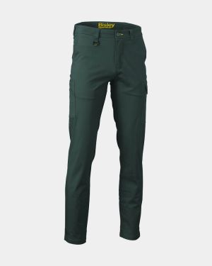 Bisley Stretch Cotton Drill Cargo Pant - Green