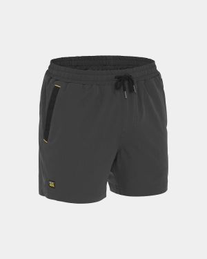 Bisley Flx & Move™ 4-Way Stretch Elastic Waist Short - Charcoal