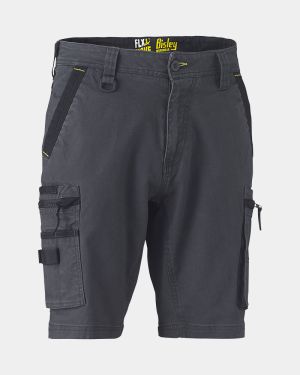 Bisley Flx & Move™ Stretch Utility Zip Cargo Short - Charcoal