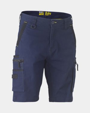 Bisley Flx & Move™ Stretch Utility Zip Cargo Short - Navy