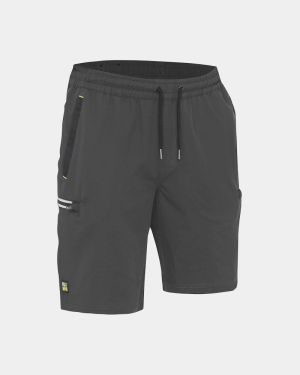 Bisley Flx & Move™ 4-Way Stretch Elastic Waist Cargo Short - Charcoal