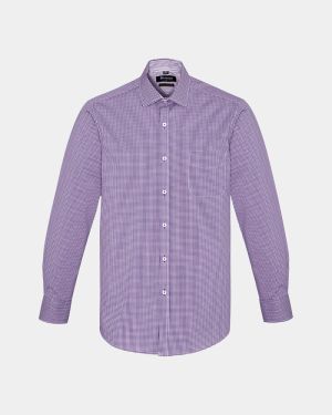 Boulevard Newport Long Sleeve Shirt - Purple Reign