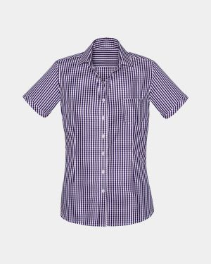 Boulevard Women's Springfield Short Sleeve Shirt - Purple Reign