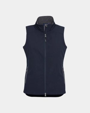 Biz Collection Women's Geneva Vest - Navy/Graphite