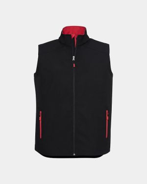 Biz Collection Geneva Vest - Black/Red