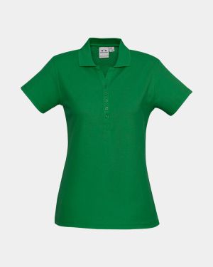 Biz Collection Women's Crew Polo - Kelly Green