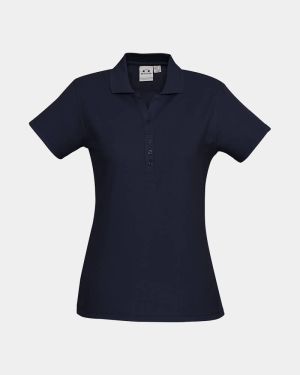 Biz Collection Women's Crew Polo - Navy