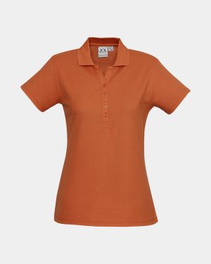 Biz Collection Women's Crew Polo - Orange