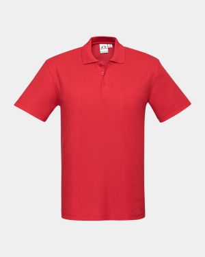 Biz Collection Crew Polo - Red